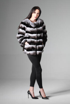 Шиншилладан жасалған кеудеше